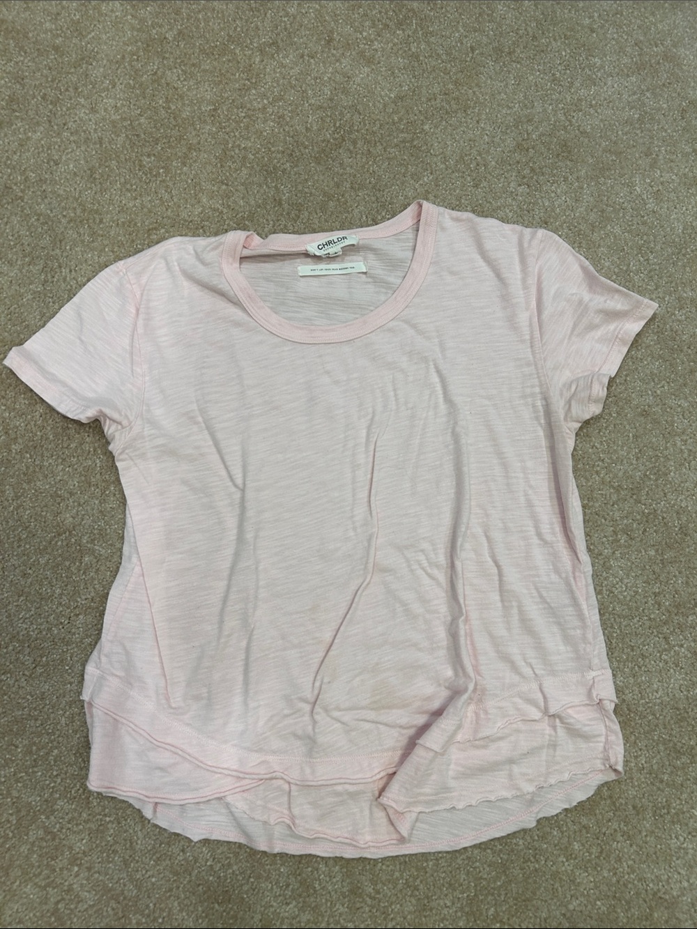5/$20 CHRLDR Pastel Pink Short Sleeve Crewneck Tee